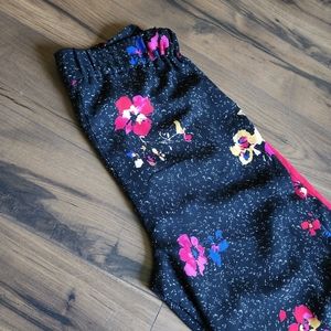 BP Nordstrom Black & Floral Wide-Leg Pant 💮